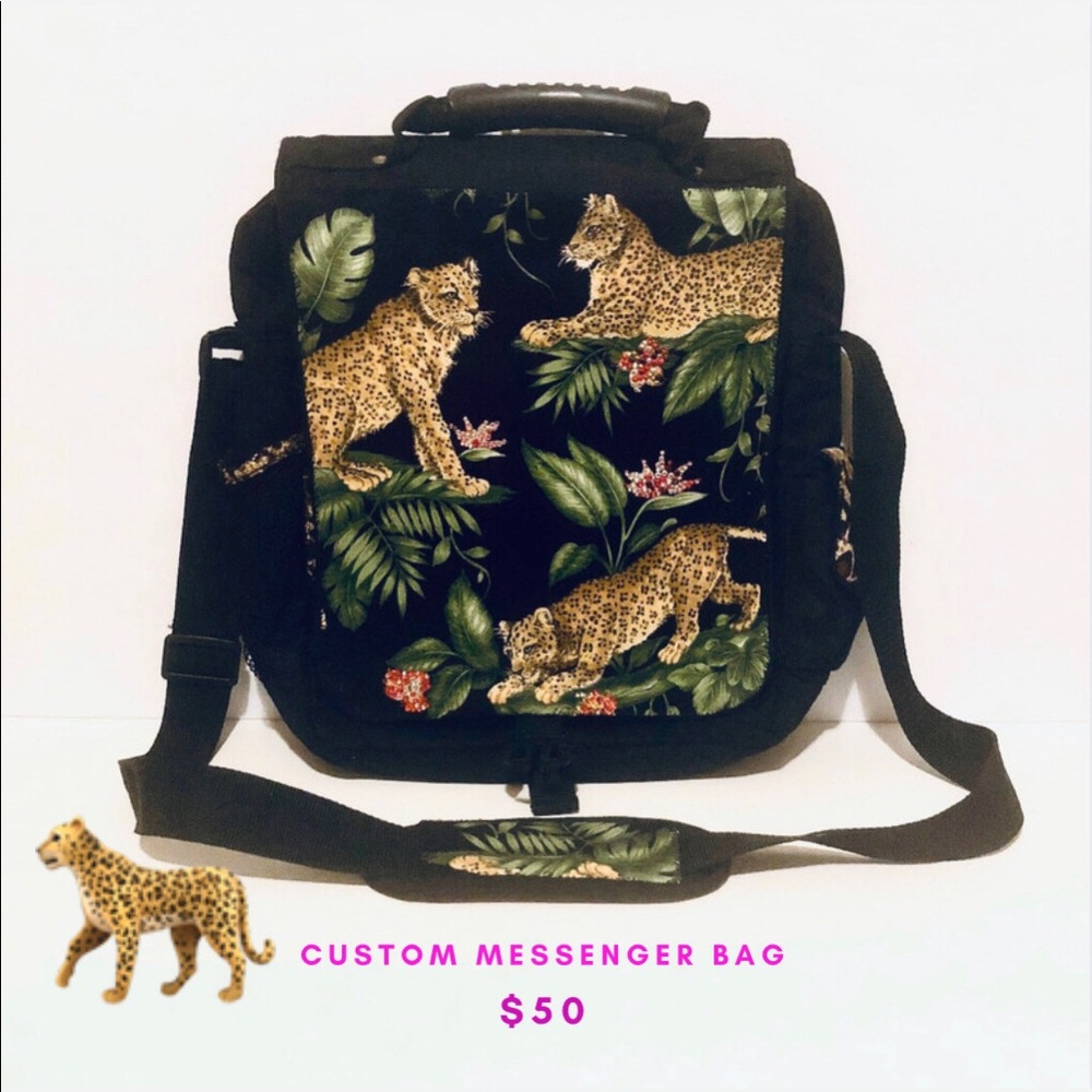Custom Leopard Messenger Bag - Picture 10 of 11